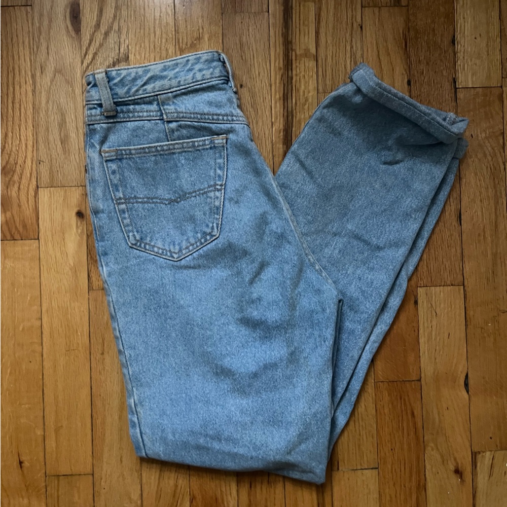 Turquoise blue something vintage jeans